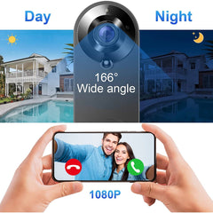 Smart-Dwelling - 1080P Wireless WIFI Doorbell Video Intercom with Camera, Tuya Smart Home Integration, PIR Motion Detection
