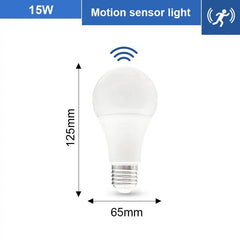 Smart-Dwelling - LED 6W 9W 12W 15W 18W 20W PIR Motion Radar Sensor LED Bulb E27 π SALE! Buy 3 or More, Get 20% Off!
