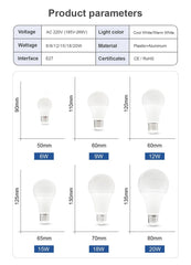 Smart-Dwelling - LED 6W 9W 12W 15W 18W 20W PIR Motion Radar Sensor LED Bulb E27 π SALE! Buy 3 or More, Get 20% Off!