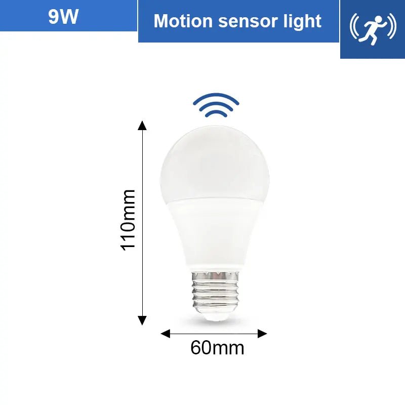 Smart-Dwelling - LED 6W 9W 12W 15W 18W 20W PIR Motion Radar Sensor LED Bulb E27 π SALE! Buy 3 or More, Get 20% Off!