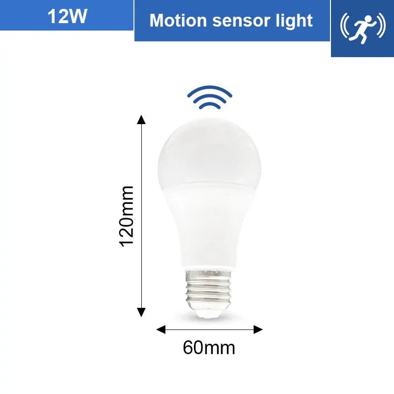 Smart-Dwelling - LED 6W 9W 12W 15W 18W 20W PIR Motion Radar Sensor LED Bulb E27 π SALE! Buy 3 or More, Get 20% Off!