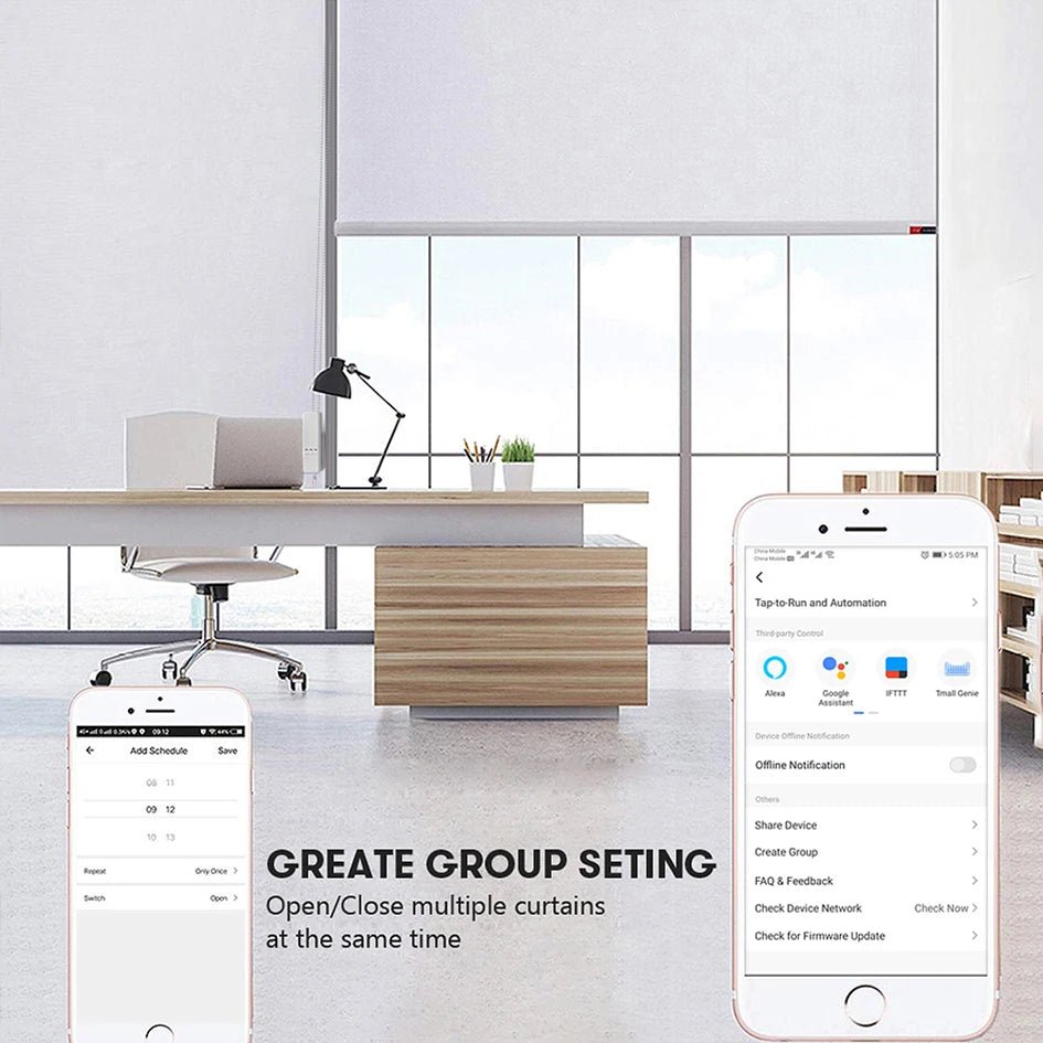 Smart-Dwelling - Smart Blinds Drive Motor with WiFi and RF Remote Control - Easy DIY Home Automation for Blinds and Shades