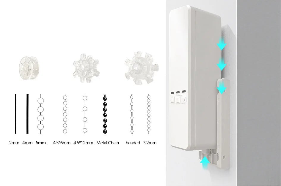 Smart-Dwelling - Smart Blinds Drive Motor with WiFi and RF Remote Control - Easy DIY Home Automation for Blinds and Shades