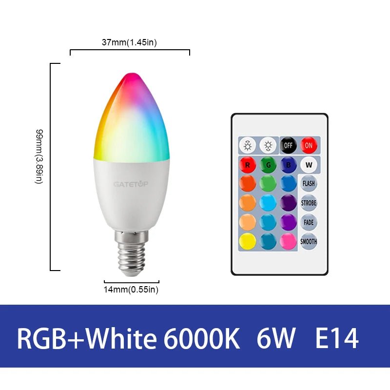 Smart-Dwelling - RGB+W/WW LED Bulb with Remote Controller