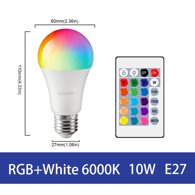 Smart-Dwelling - RGB+W/WW LED Bulb with Remote Controller