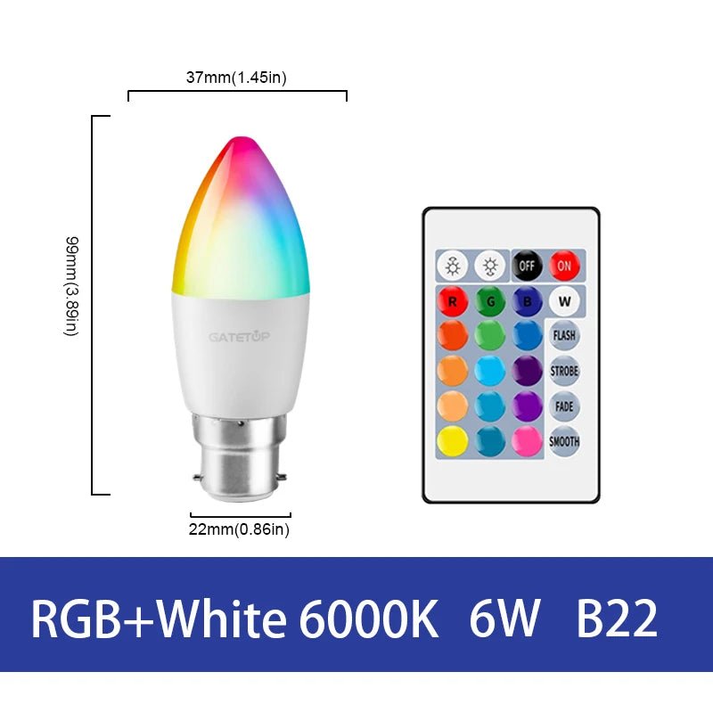Smart-Dwelling - RGB+W/WW LED Bulb with Remote Controller