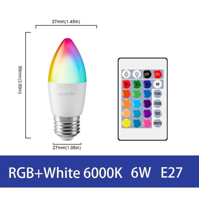 Smart-Dwelling - RGB+W/WW LED Bulb with Remote Controller