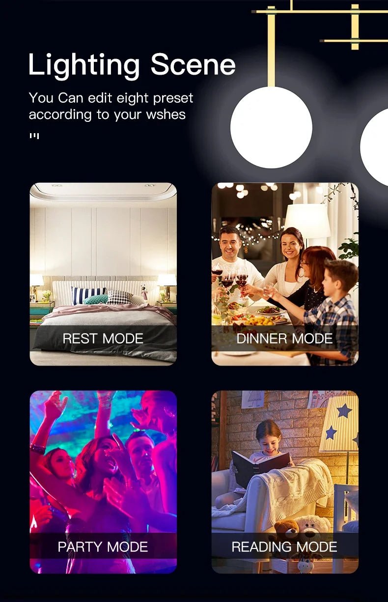 Smart-Dwelling - Tuya WiFi Zigbee Bluetooth GU10 Smart LED Bulbs RGBCCT 5W Dimmable, Smart Life App, Music Sync, Works with Alexa/Google