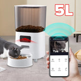 Smart-Dwelling - Smart WiFi Pet Feeder With or Without Camera and Dual Power System - 5L