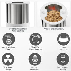 Smart-Dwelling - Tuya Smart APP Pet Feeder Cat And Dog Automatic Food Dispenser