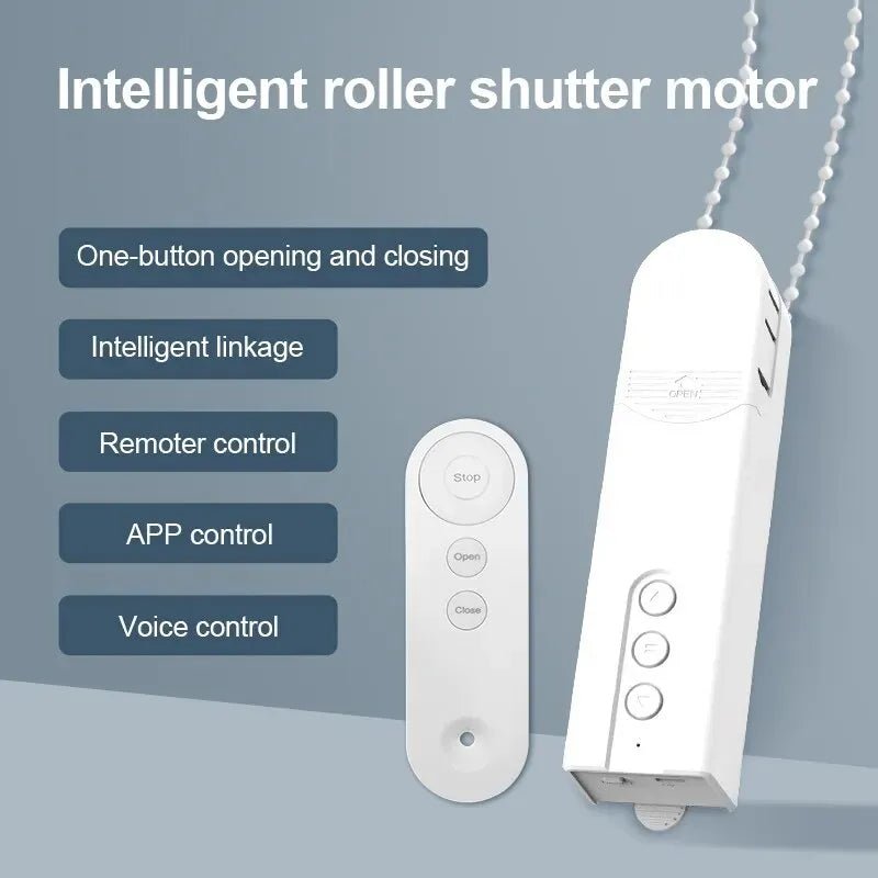 Smart-Dwelling - Tuya Smart Blind Motor: WiFi Automatic Electric Roller Shutter Shadows with App/Voice/Remote Controls