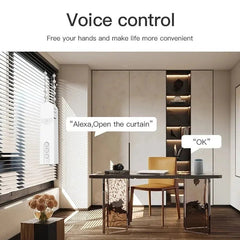 Smart-Dwelling - Tuya Smart Blind Motor: WiFi Automatic Electric Roller Shutter Shadows with App/Voice/Remote Controls