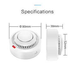 Smart-Dwelling - Tuya WiFi and Bluetooth Smoke Detector Fire Alarm Home Security System Compatible with Google Home and Alexa