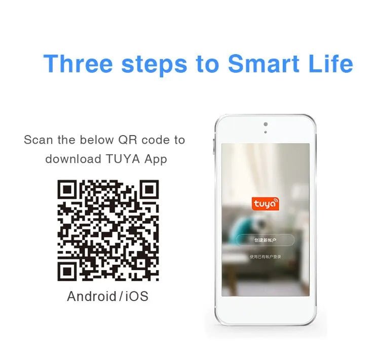 Smart-Dwelling - Tuya WiFi and Bluetooth Smoke Detector Fire Alarm Home Security System Compatible with Google Home and Alexa