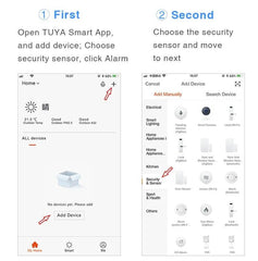 Smart-Dwelling - Tuya WiFi and Bluetooth Smoke Detector Fire Alarm Home Security System Compatible with Google Home and Alexa