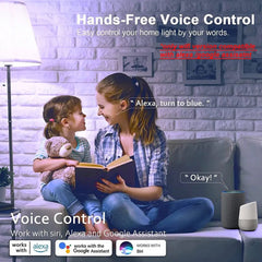 Smart-Dwelling - Tuya Wifi/Bluetooth Smart Bulb Led Lamp RGB 110V 220V Alexa and Google Assistant Smart Life