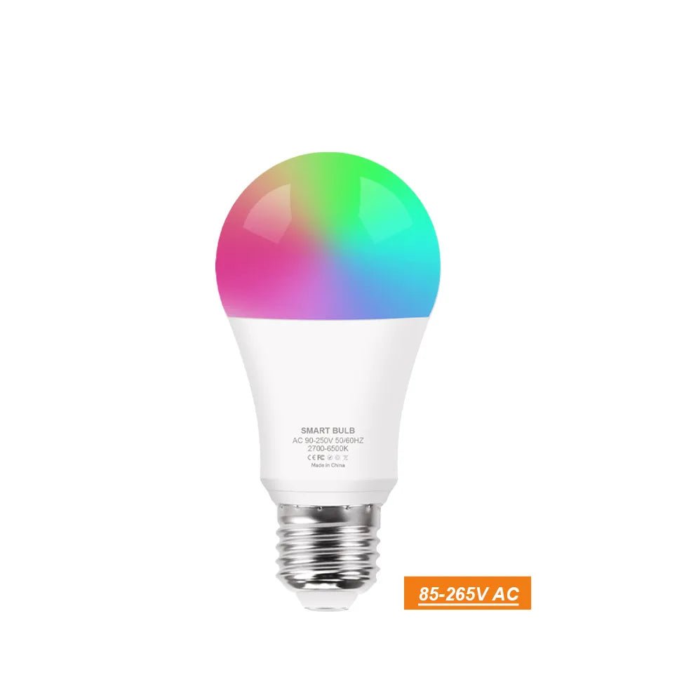Smart-Dwelling - Tuya Wifi/Bluetooth Smart Bulb Led Lamp RGB 110V 220V Alexa and Google Assistant Smart Life
