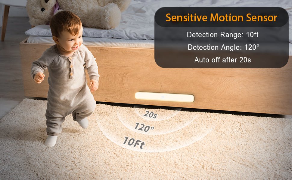 Smart-Dwelling - Warm Light Motion Sensor Cabinet Light: Battery-Powered, 60 LED, Touch Light Bar, Wireless, Rechargeable (White) 🔖 SALE! 2 for £25!