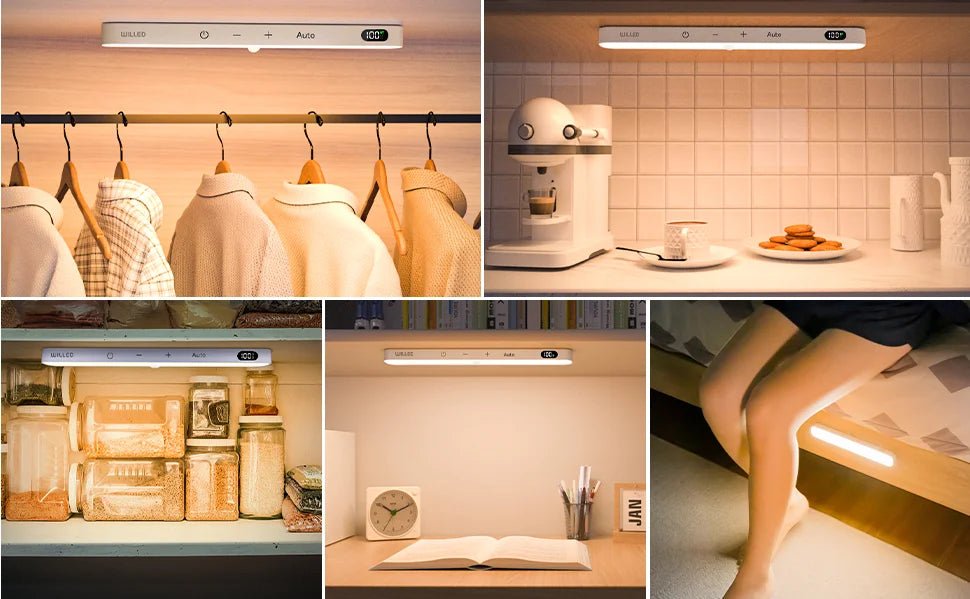 Smart-Dwelling - Warm Light Motion Sensor Cabinet Light: Battery-Powered, 60 LED, Touch Light Bar, Wireless, Rechargeable (White) 🔖 SALE! 2 for £25!