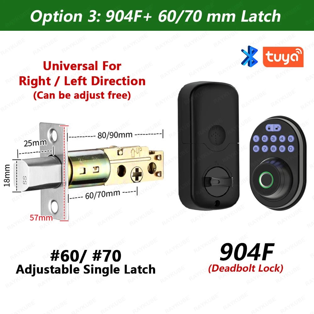 Smart-Dwelling - Smart Bluetooth Deadbolt Lock with Tuya App Integration - Model 904F/905F/906F