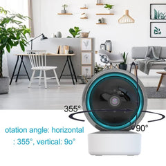 Smart-Dwelling - Tuya 1080P WiFi IP Camera Baby Monitor - 360° PTZ, Motion Detection, 2-Way Audio, Night Vision